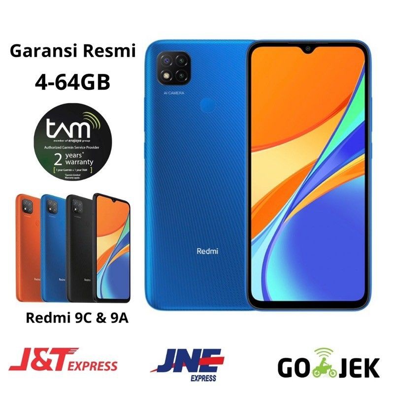 Xiaomi Redmi 9C 4/64 New Terlaris Bergaransi Resmi Ready Juga Redmi 9C 3/32 9A3/32 & 9A2/32