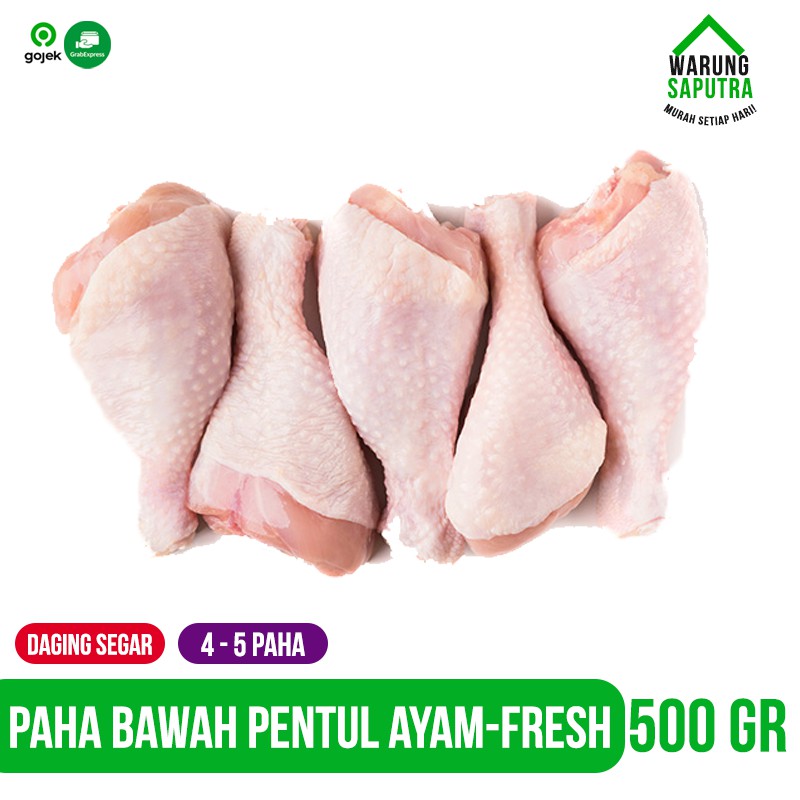 

Daging Ayam Paha Bawah Potong Segar Pentul Chicken Drumsticks Bandung 500g