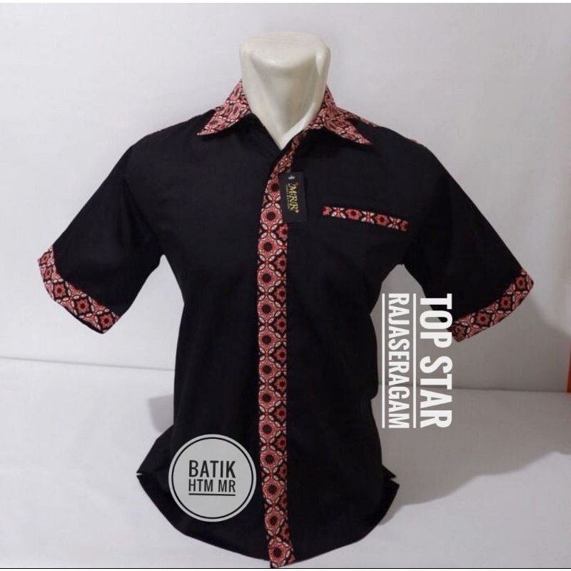 Baju Kemeja Hem Seragam Batik Kombinasi Kerja PDH PDL Drill Kantor