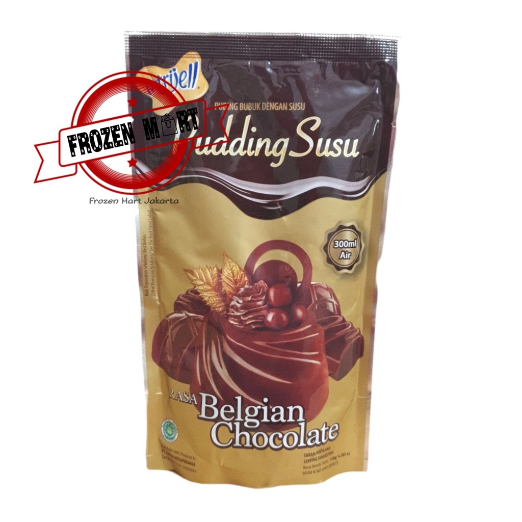 

NUTRIJELL Pudding Susu Rasa Belgian Coklat / Puding Coklat Nutrijell130 Gr