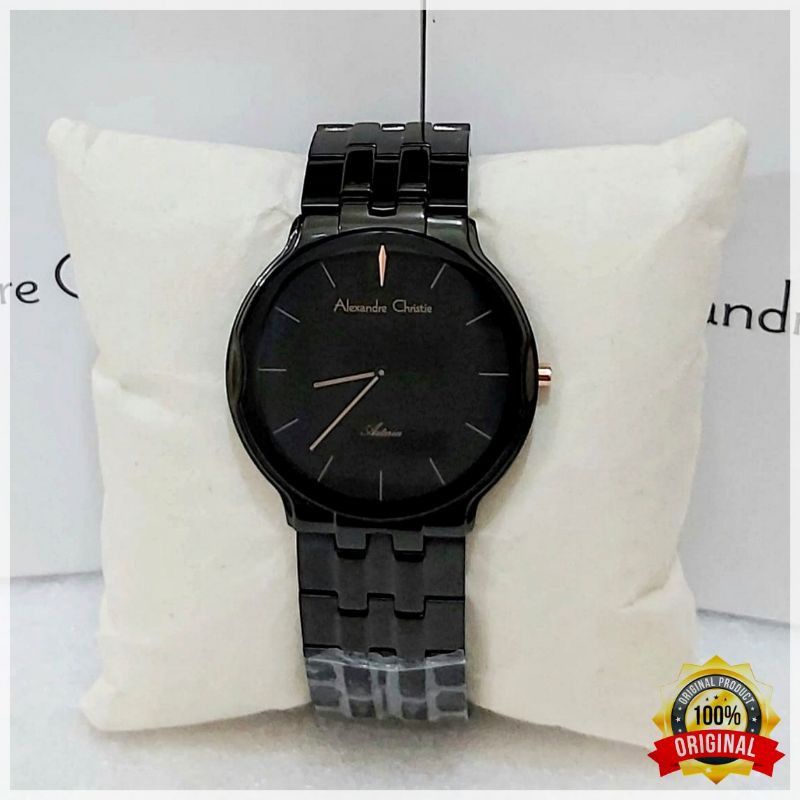 Jam Tangan Pria Alexandre Christie AC 8616 Alexandre Christie Pria Original Black