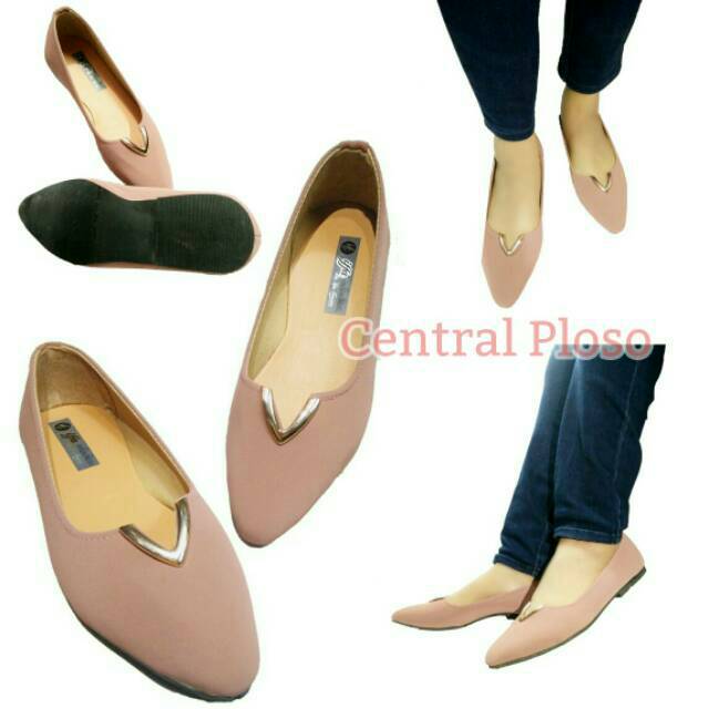 Sepatu Wanita Flatshoes Warna Soft Elegan SepatuCP