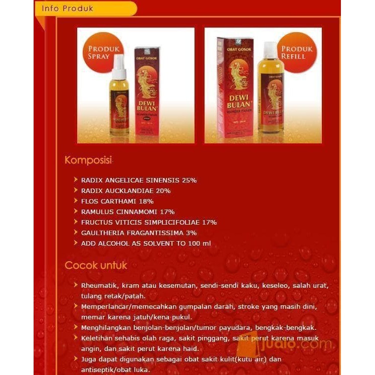 Dewi Bulan Refill Obat Gosok