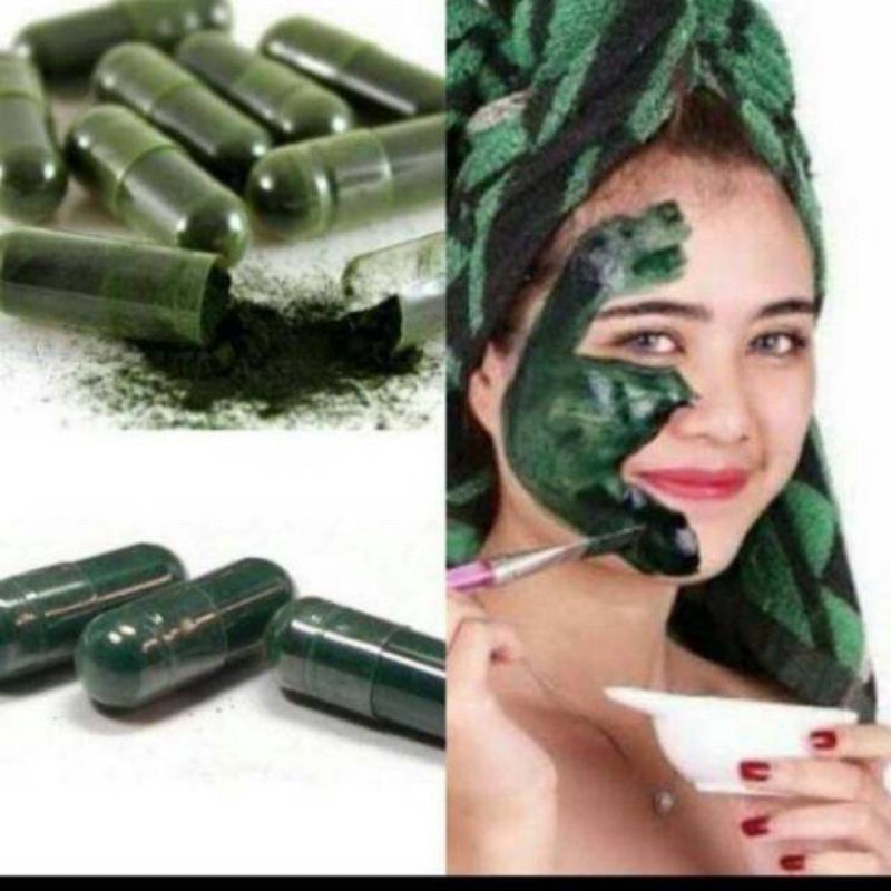 1 pc spirulina masker organic