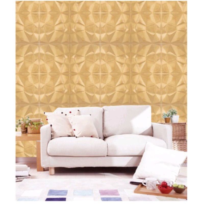 Wallpaper Foam 3D Motif Diamond 70x70cm Tebal 5mm-4