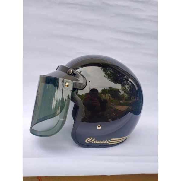 Helm Bogo Classic Dewasa Kaca Datar SNI