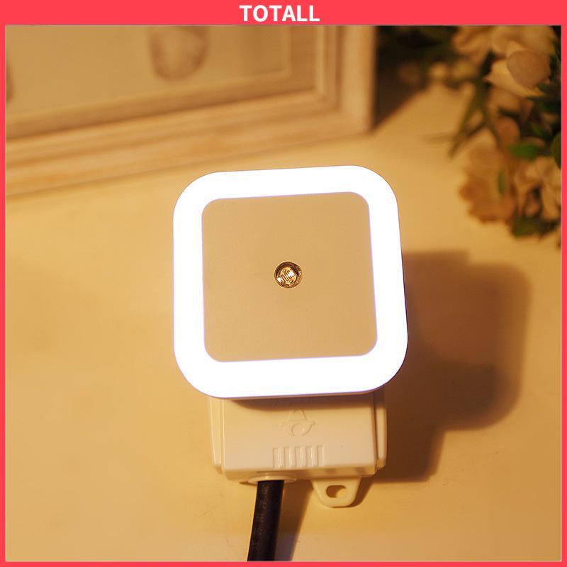 COD Induksi Night Light Control Plug-In Cerdas Cahaya Cahaya Lampu Lampu Bulat Ledut Bulat-Totall