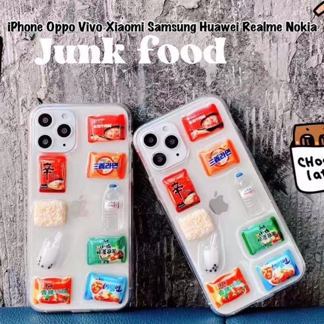 Junk Food Case Xiaomi 11 ULTRA POCO F3 MI A3 LITE REDMI NOTE 10 10S 10T PRO POCO X3 POCO F2 PRO K30 9A 9C 9T 9 8 7 6 5 4