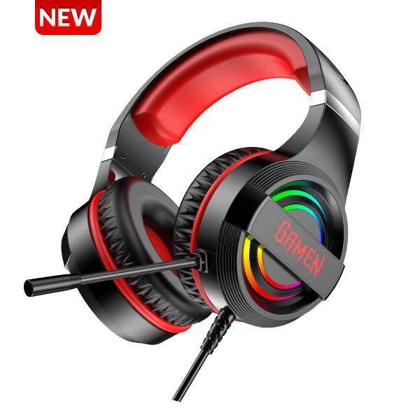 Headphone Gaming GAMEN GH100 PRO RGB Lighting Anti-violence Headset E-Sport Seris - Garansi 1 Tahun