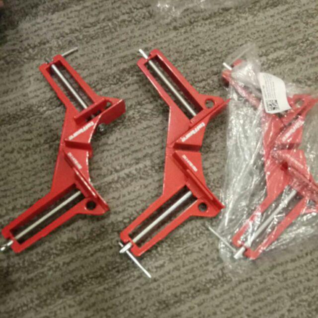 Promo 1pcs Clamp Penjepit Sudut Kayu / Klem Kayu Siku / Klem Siku Sudut Kayu 90 Derajat