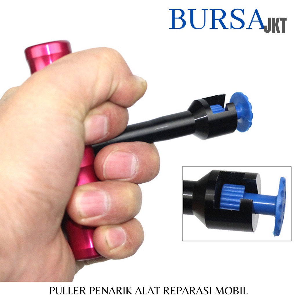 PULLER T PENARIK REPARASI PERBAIKAN PENYOK MOBIL PDR KETOK MAGIC + 4 PC TAB NUT LOGAM