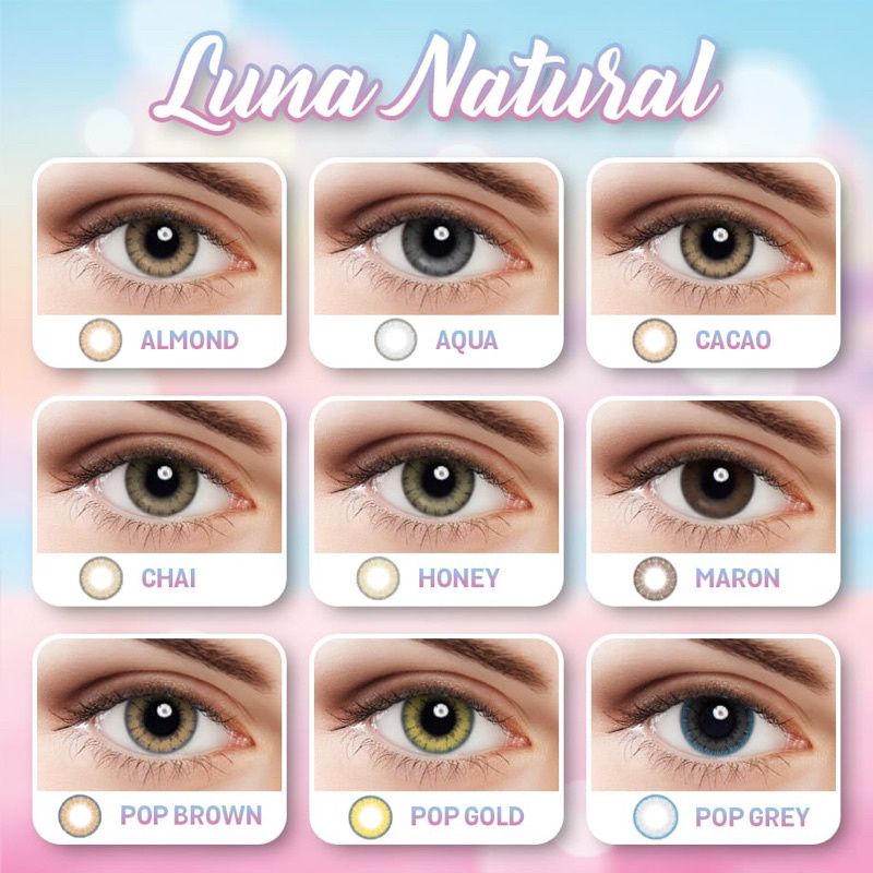 (BISA COD) SOFTLENS GEL LUNA NATURAL / TOP GEL LUNA NATURAL FREE LENSCASE