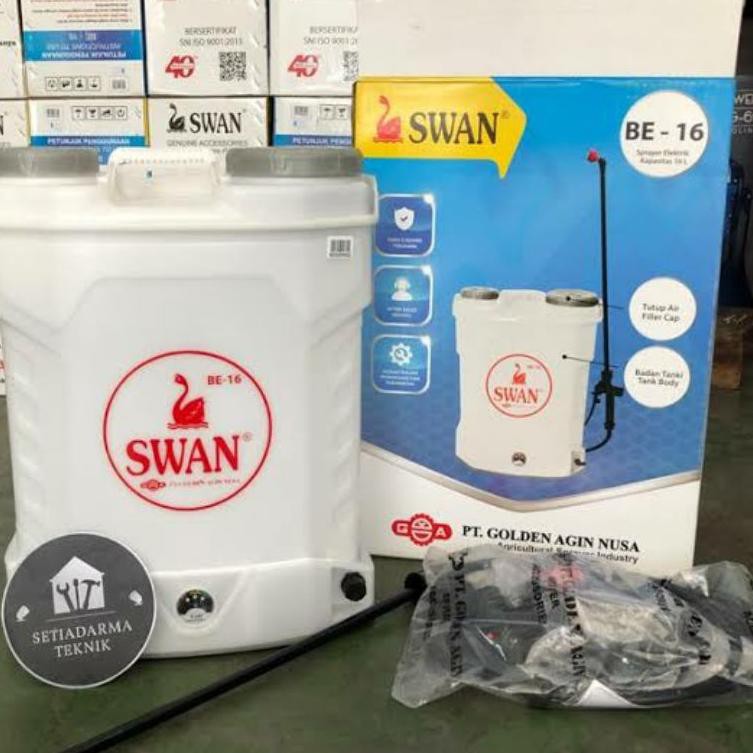 SPRAYER HAMA ELEKTRIK/ SEMPROT ELEKTRIK TANKI BERTEKANAN MURAH/ SPRAYER ELEKTRIK SWAN BE 16 (KODE 55
