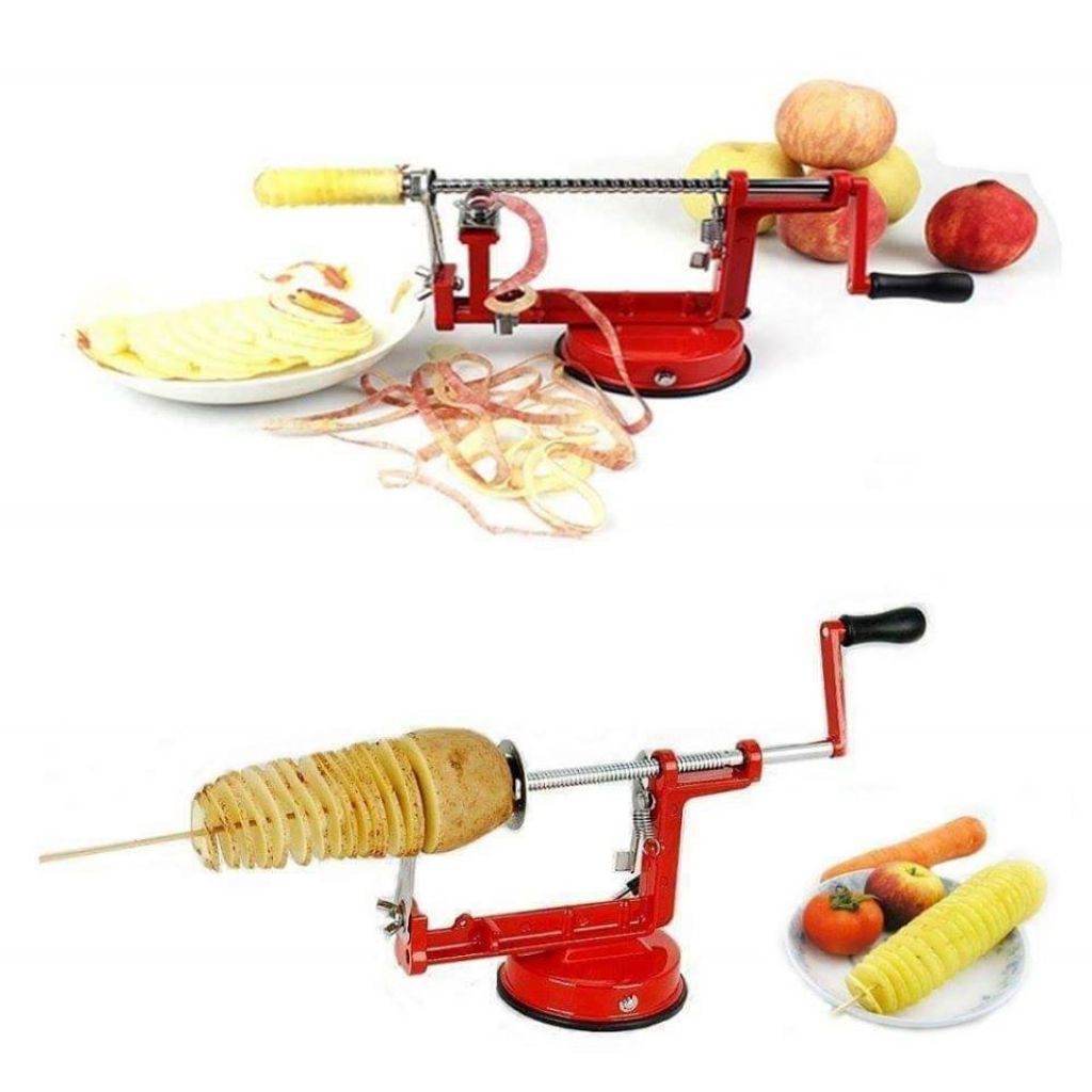 ALAT PEMOTONG PENGIRIS KENTANG SPIRAL TORNADO BUAH SAYUR SOSIS ROLLER POTATO SLICER PRAKTIS VA112 BR103