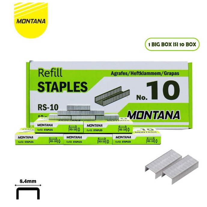 #LC-ATK Isi Staples Nakami NK-10 / Montana No.10