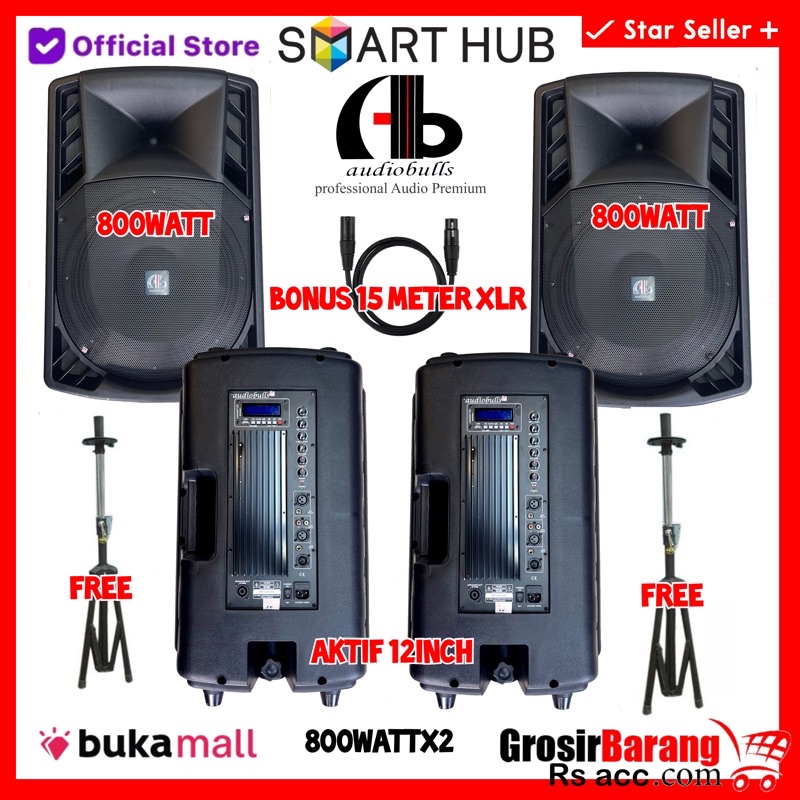 Speaker Aktif ab Pro Smart hub 12inch Rcf original 800watt