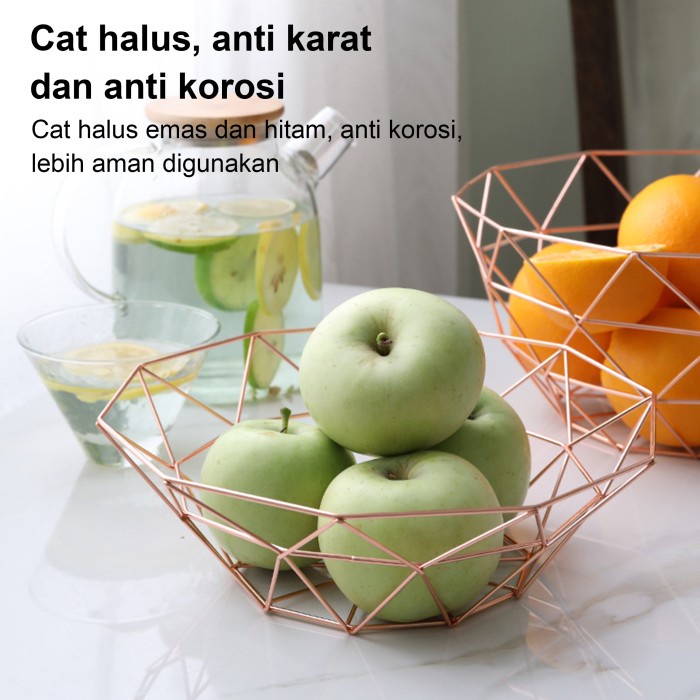 Tempat Keranjang Buah Nordic Diagonal Fruit Basket Small Size