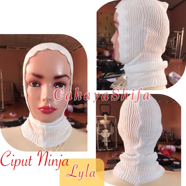 ciput rajut antem anti temben / ciput ninja zigzag terhits ( ciput lyla)