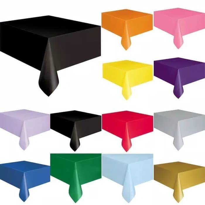 Taplak meja polos /  / Plastic Table Cover