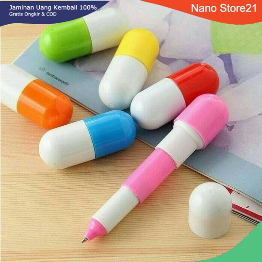 

Pulpen Kapsul / Pen ballpoint pena bolpen bolpoin lucu unik grosir