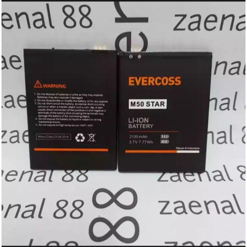 BATERAI BATTRE EVERCOSS M50 STAR ORIGINAL100%