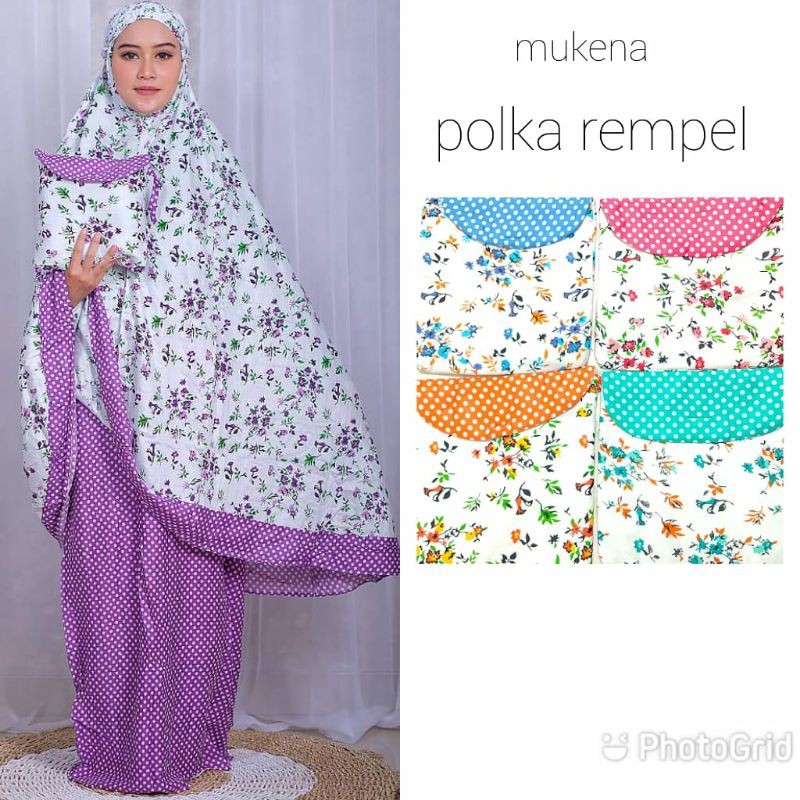 mukena katun rayon / mukena dewasa