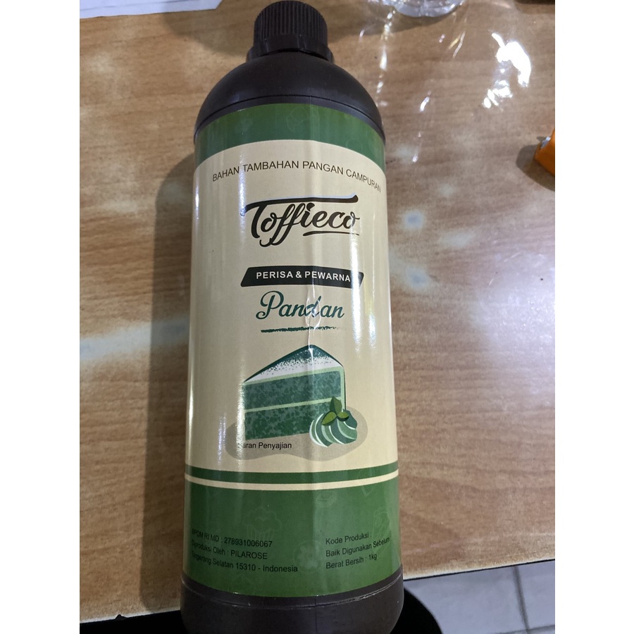 

Toffieco pasta Pandan 1 kg botol / perisa paste pasta