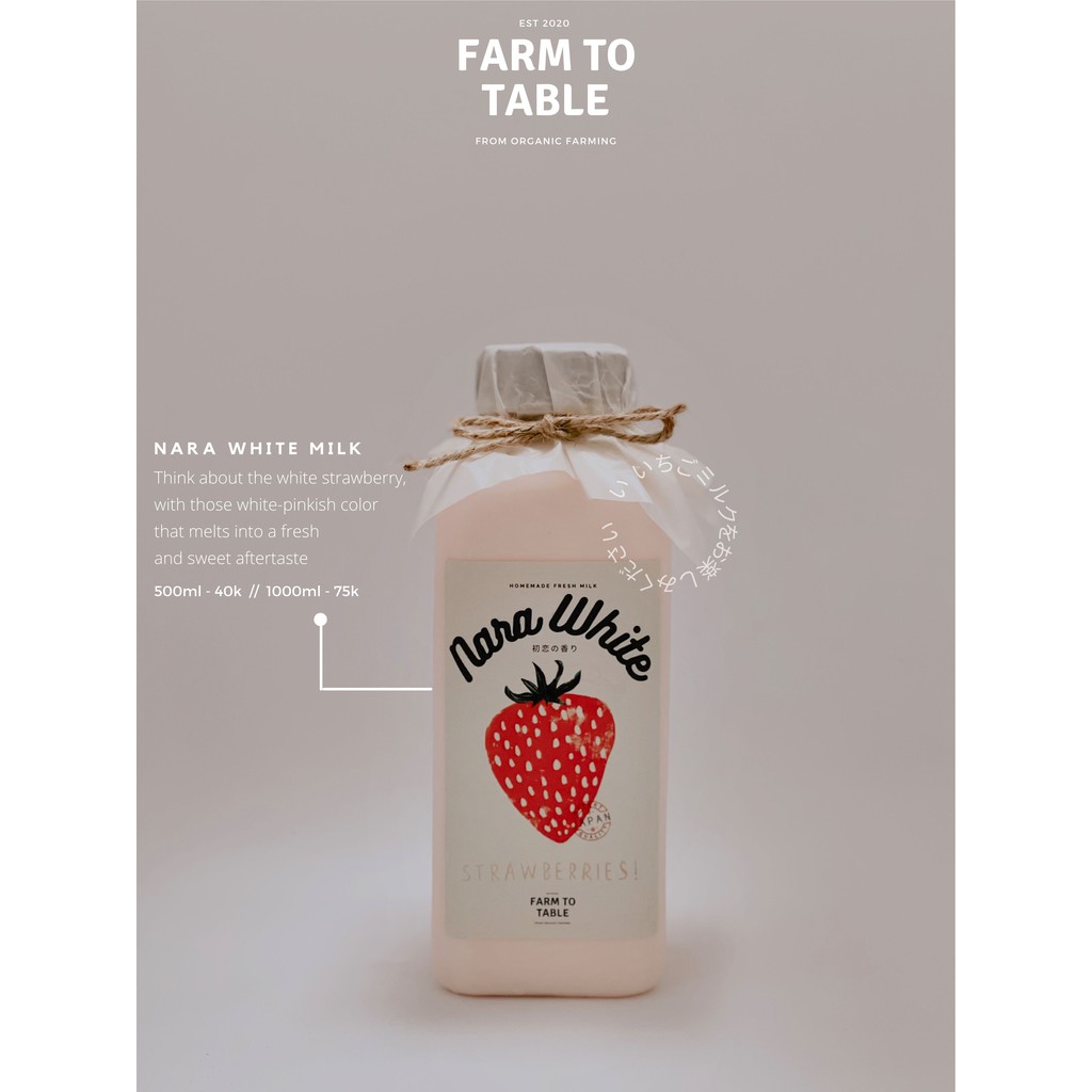 

Nara White Strawberries in 500 ml