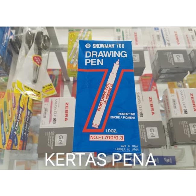 

Pendrawing- Big Sale Drawing Pen Ft-700 0.3 Hitam / Black / Snowman Terjamin -Drawing-Pen.