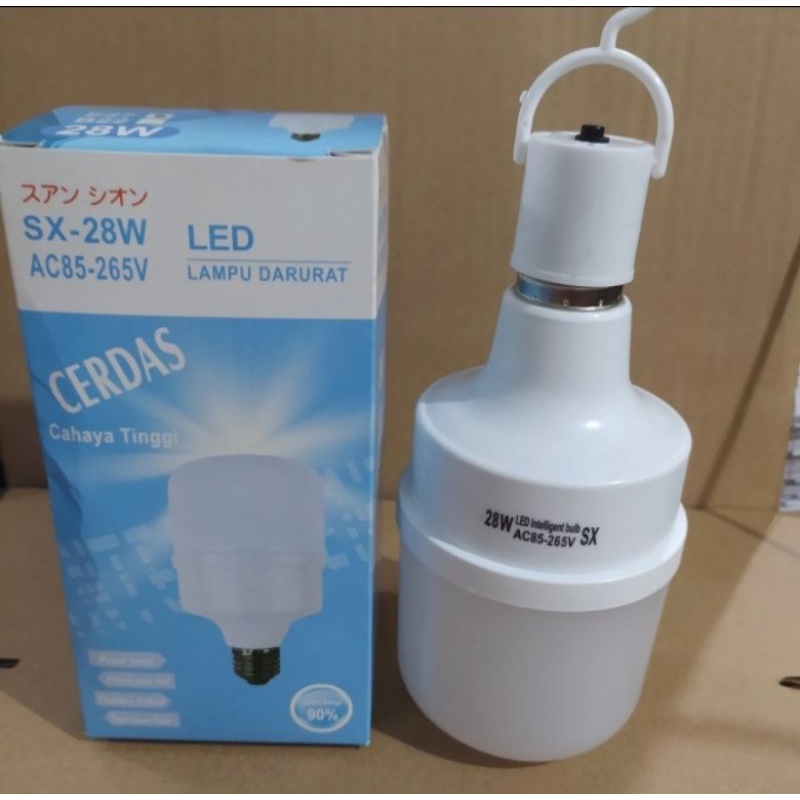 Bohlam Lampu Emergency SX 28watt | Bohlam Sentuh Nyala | Lampu Darurat