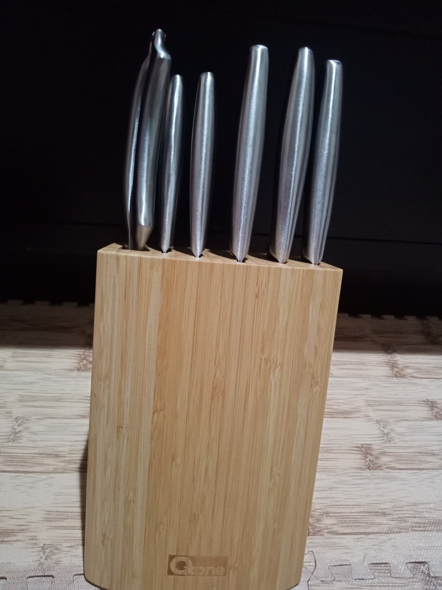 Oxone Ox-982 Master Knife Bamboo Block Pisau Set Ox982
