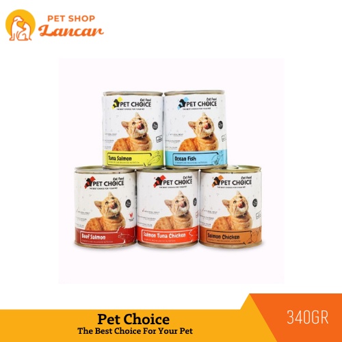 Makanan Kucing Kaleng Pet Choice 340gr Wet Cat Food Basah