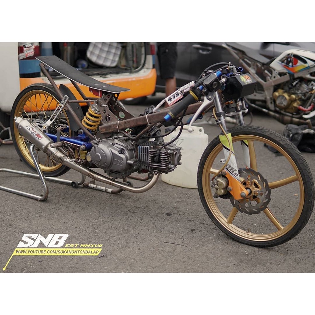 Knalpot ABRT20 Bebek 130 cc Stainless Original Pabrik ABRT20