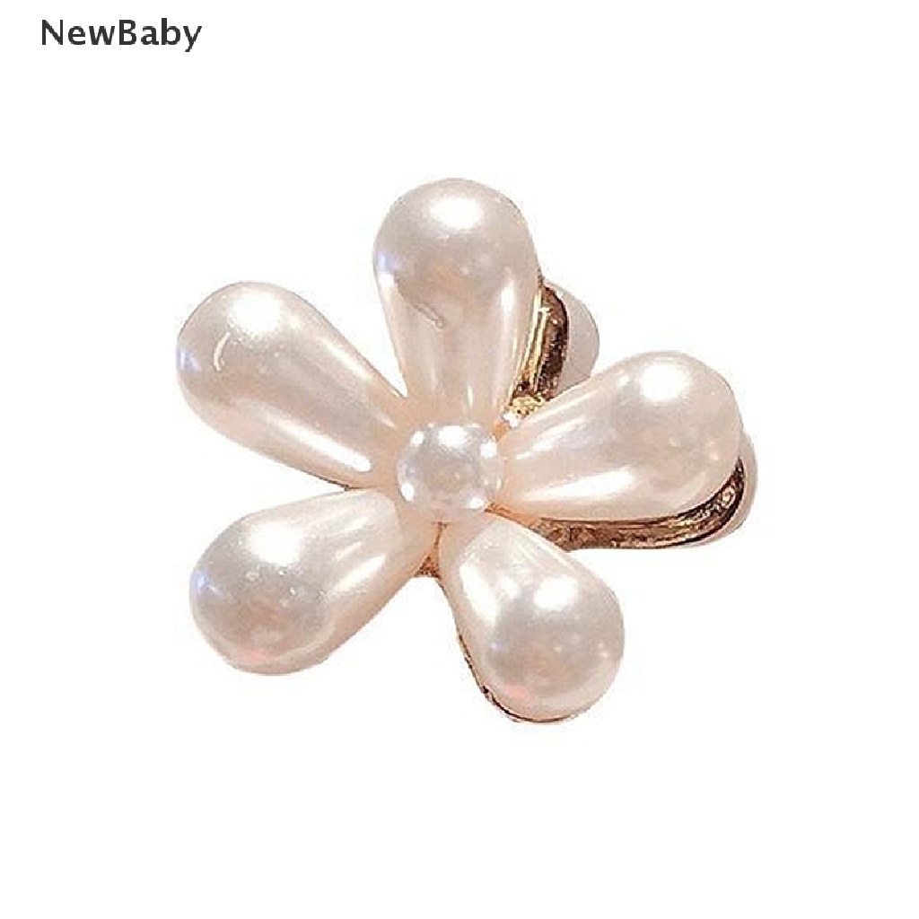 NewBaby Metal Pearl Hairpin Elegant Hair Accessories Women Hair Claws Clips Ladies ID