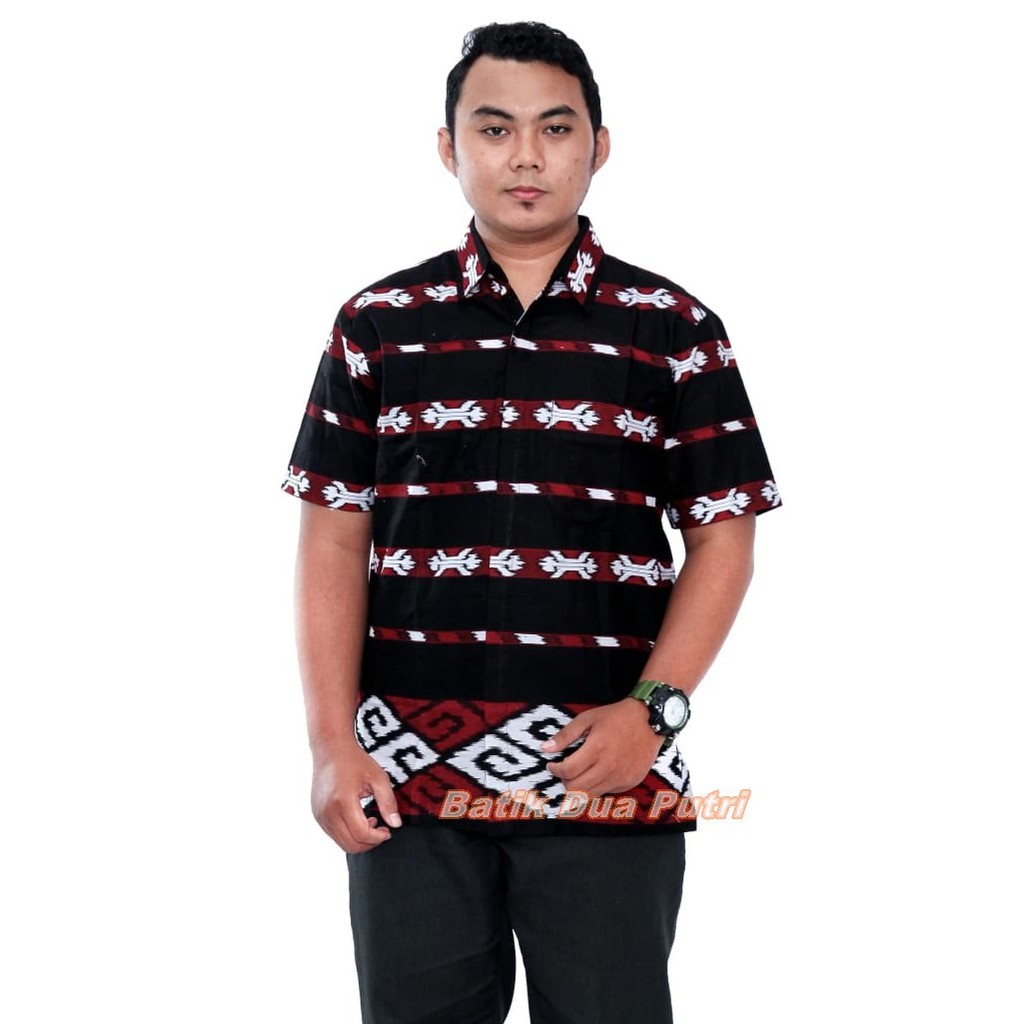 Couple Batik Blouse Atasan Kemeja Pria Modern Size S-M-L-XL-XXL-3L-4L-5L By Batik Dua Putri
