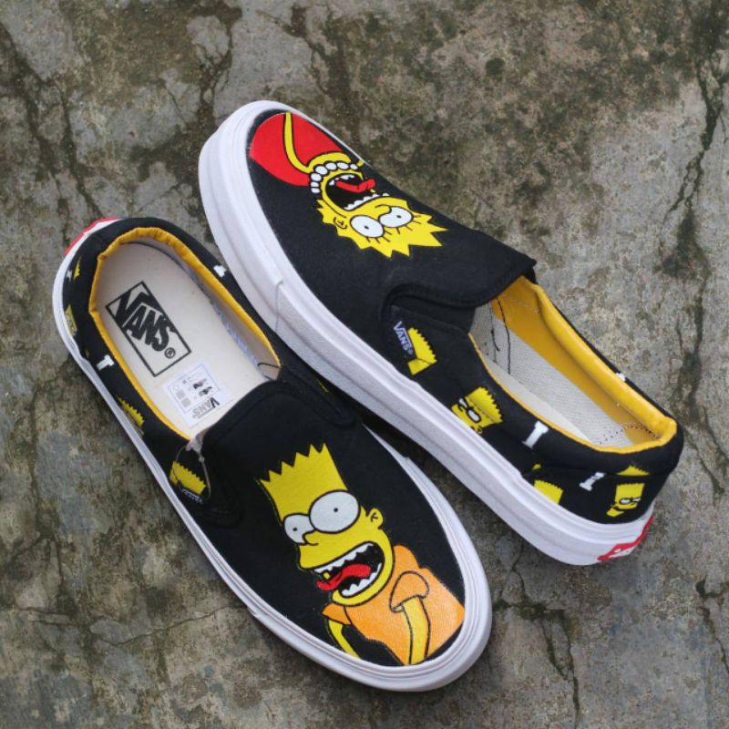 Sepatu VANS Slip On Motif