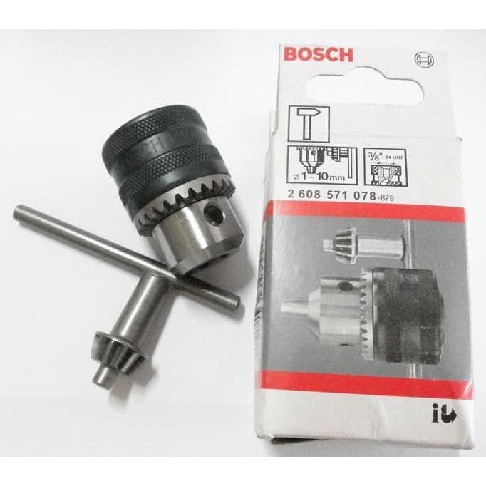 Kepala Bor Bosch 10 mm Original - Bosch Chuck Drill 3/8&quot; - 24 UNF