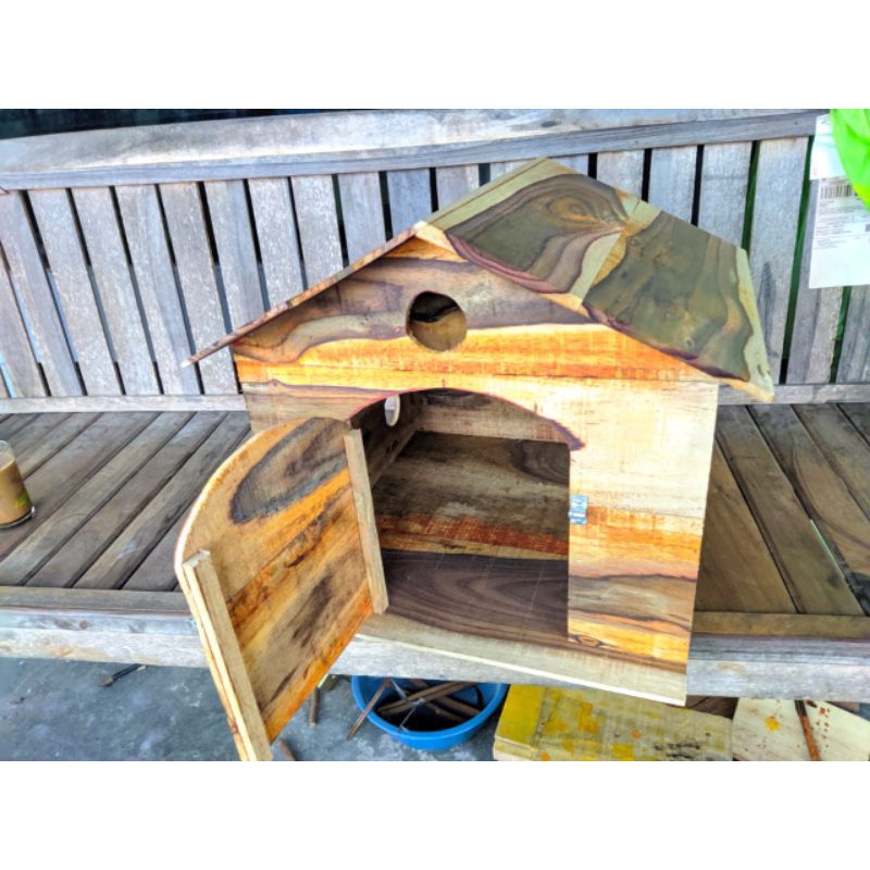 Rumah kucing Rumah Anjing Kecil Bahan Kayu Ukuran Besar