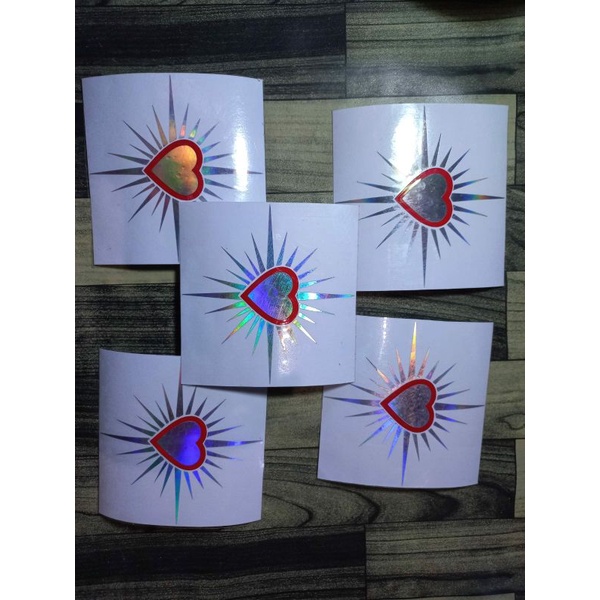 

Stiker HOLOGRAM Cutting Hati Bersinar Setiker PSHT