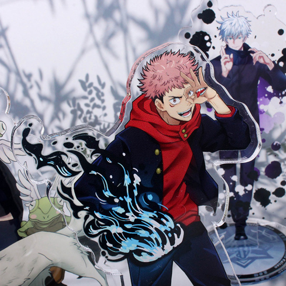 Lanfy Action Figure Anime Jujutsu Kaisen Bahan Akrilik Transparan