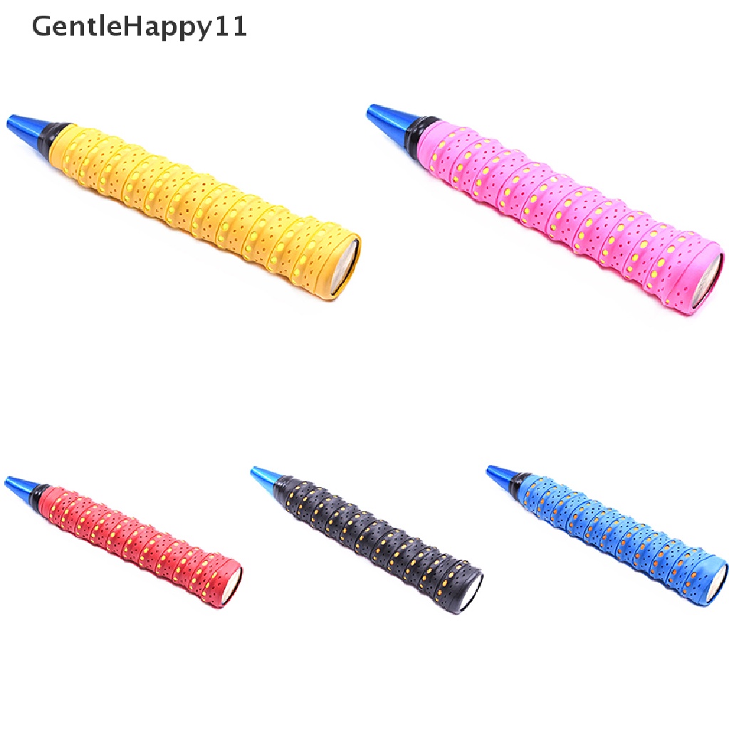 Gentlehappy Serap Keringat Raket Tape Anti slip Handle Grip Untuk Tenis Badminton Squash Band