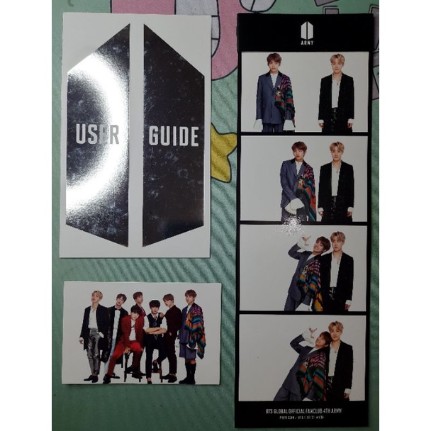 bts photocard pc official fanclub armykit