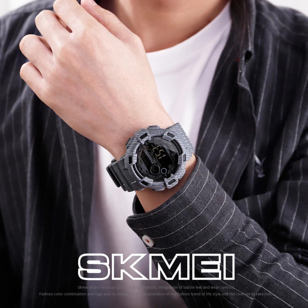 SKMEI 1243/1472 Jam Tangan Pria Digital Dual Time Anti Air WK-SBY