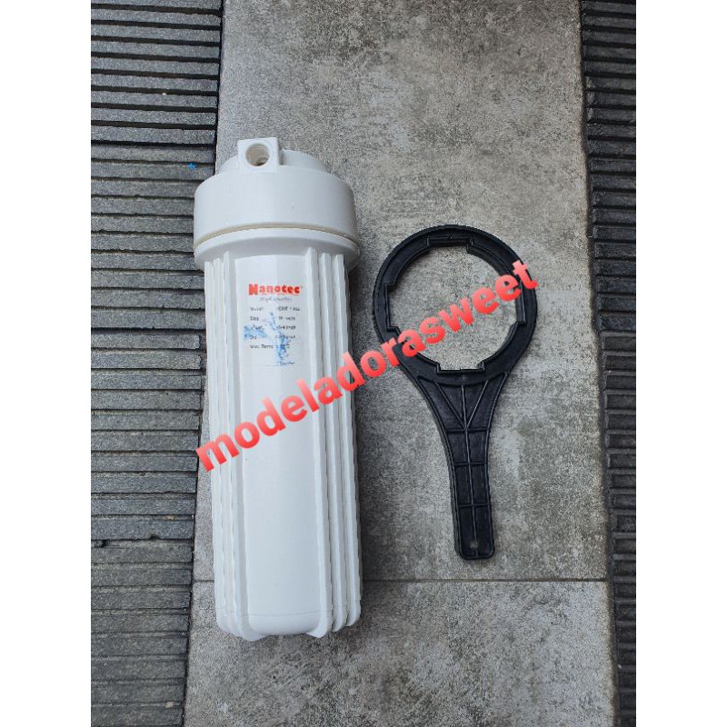 Housing White 10 inch Drat 1/4'' Double Oring Nanotec