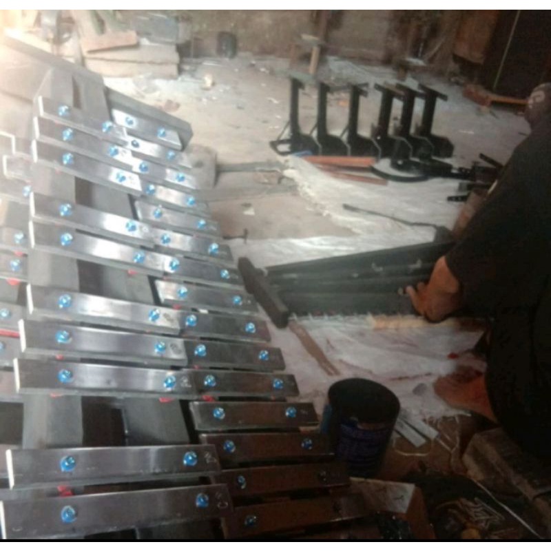 Marching Bell Xylophone Balera untuk Drumband PAUD hingga SMA, 1 Set Lengkap dengan Stick