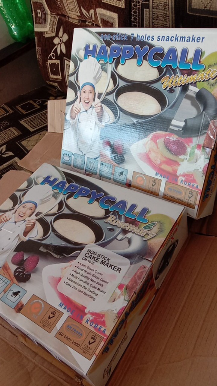 Snack Maker Kue Pukis 10 Lubang Happy Call Rosemary 24cm - Cetakan Teflon Anti Lengket