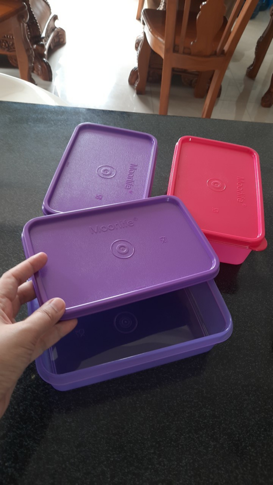 Toples Moorlife Scatolla Ecer Isi 890ml - Perpcs (bahan Plastik Premium Tebal )