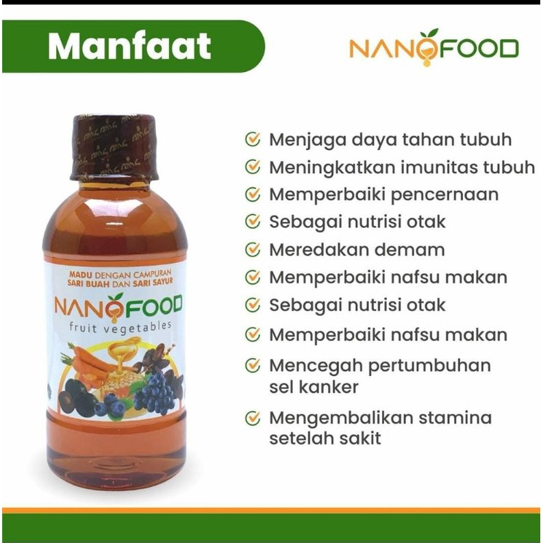 Madu Nanofood - Nano Food Madu Multivitamin Anak &amp; Dewasa Daha Tahan Tubuh Keluarga