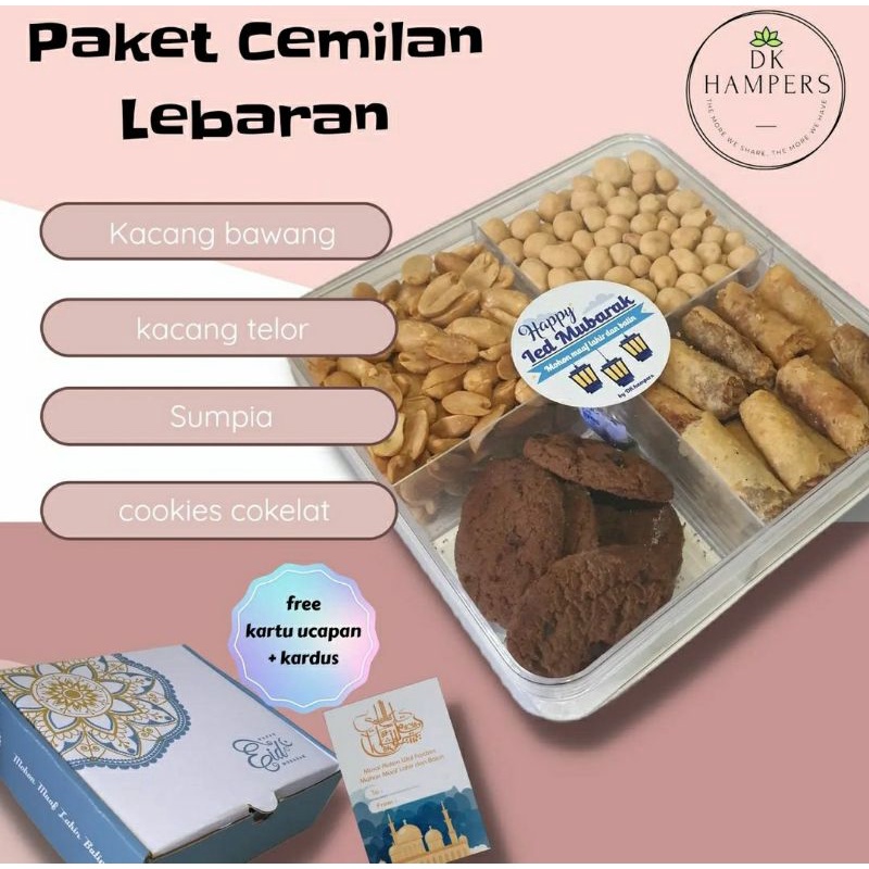 Paket cemilan lebaran parcel ramadhan parcel lebaran hampers ramadhan hampers idul fitri sumpia cookies Chocolate kacang bawang