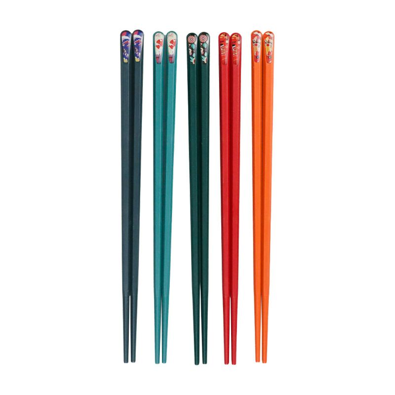 Alat Makan Sumpit Japanese Style Reusable Chopstick 5 Pasang bp02